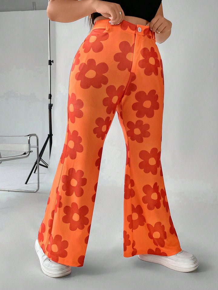 Pantaloni SHEIN, portocaliu