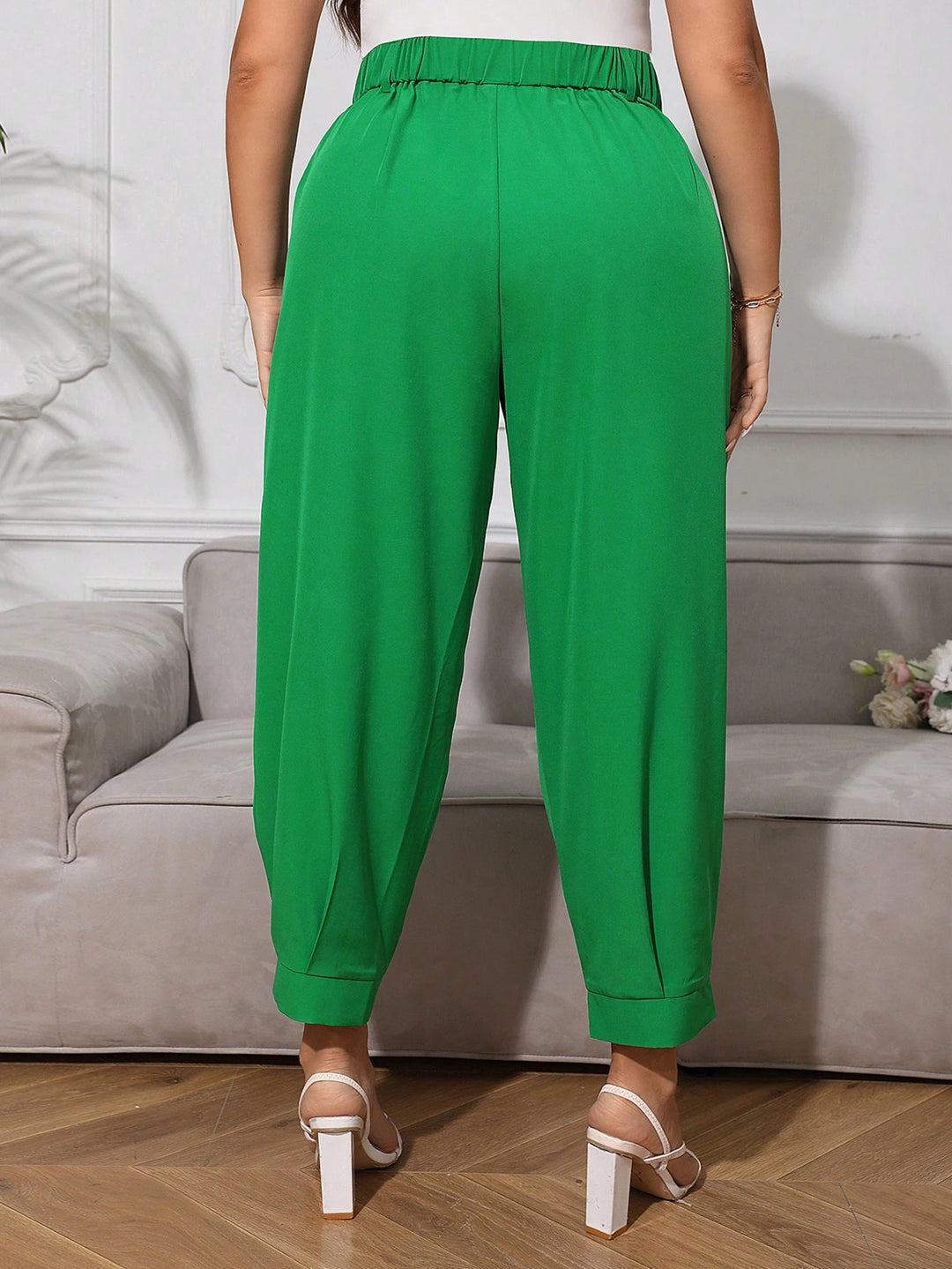 Pantaloni SHEIN, verde