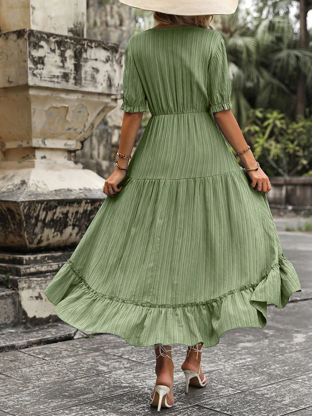 Rochie midi SHEIN, verde