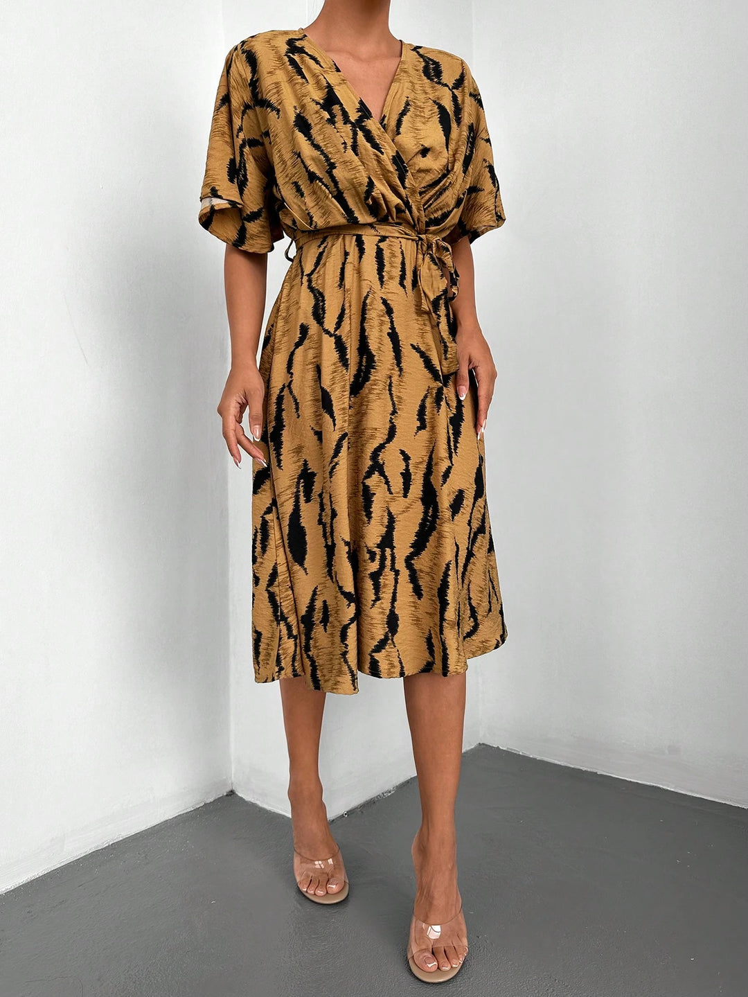 Rochie midi SHEIN, mix culori