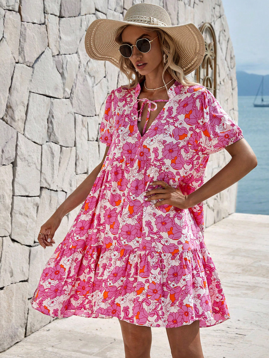 Rochie scurtă SHEIN, roz
