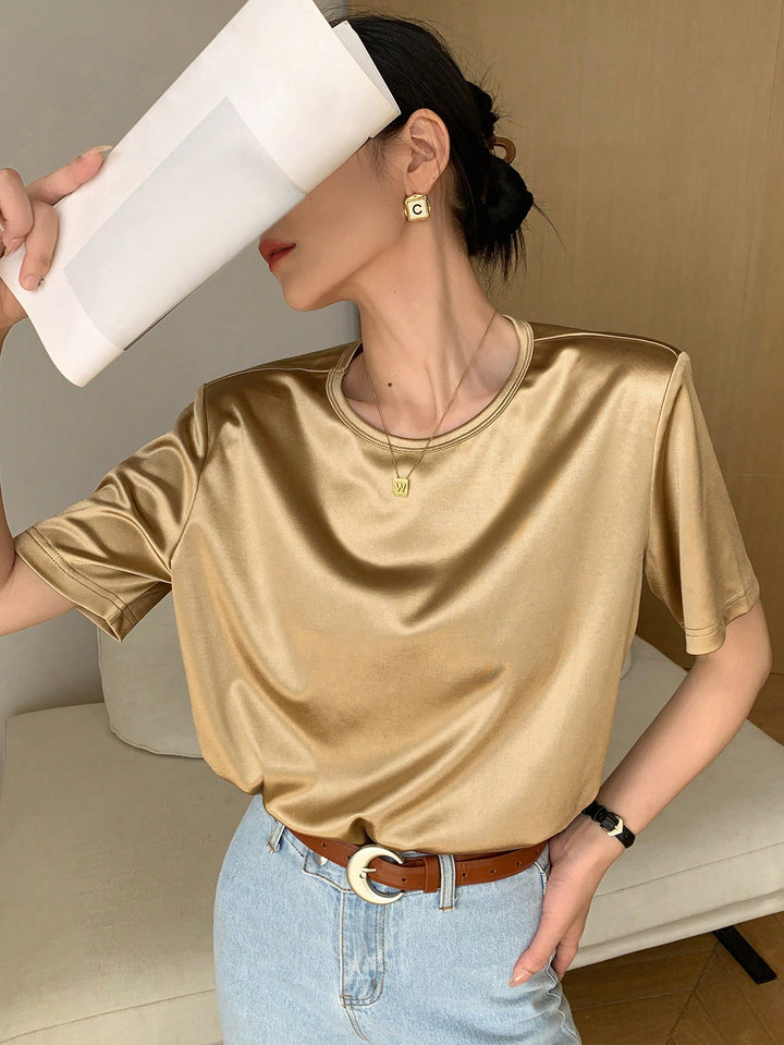 Tricou SHEIN, auriu