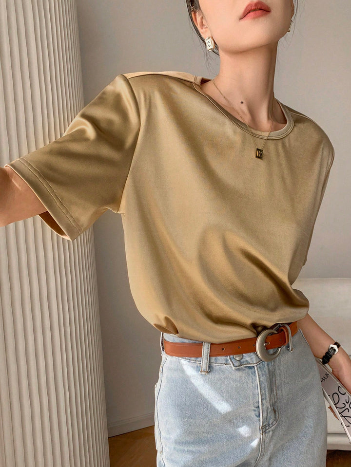 Tricou SHEIN, auriu