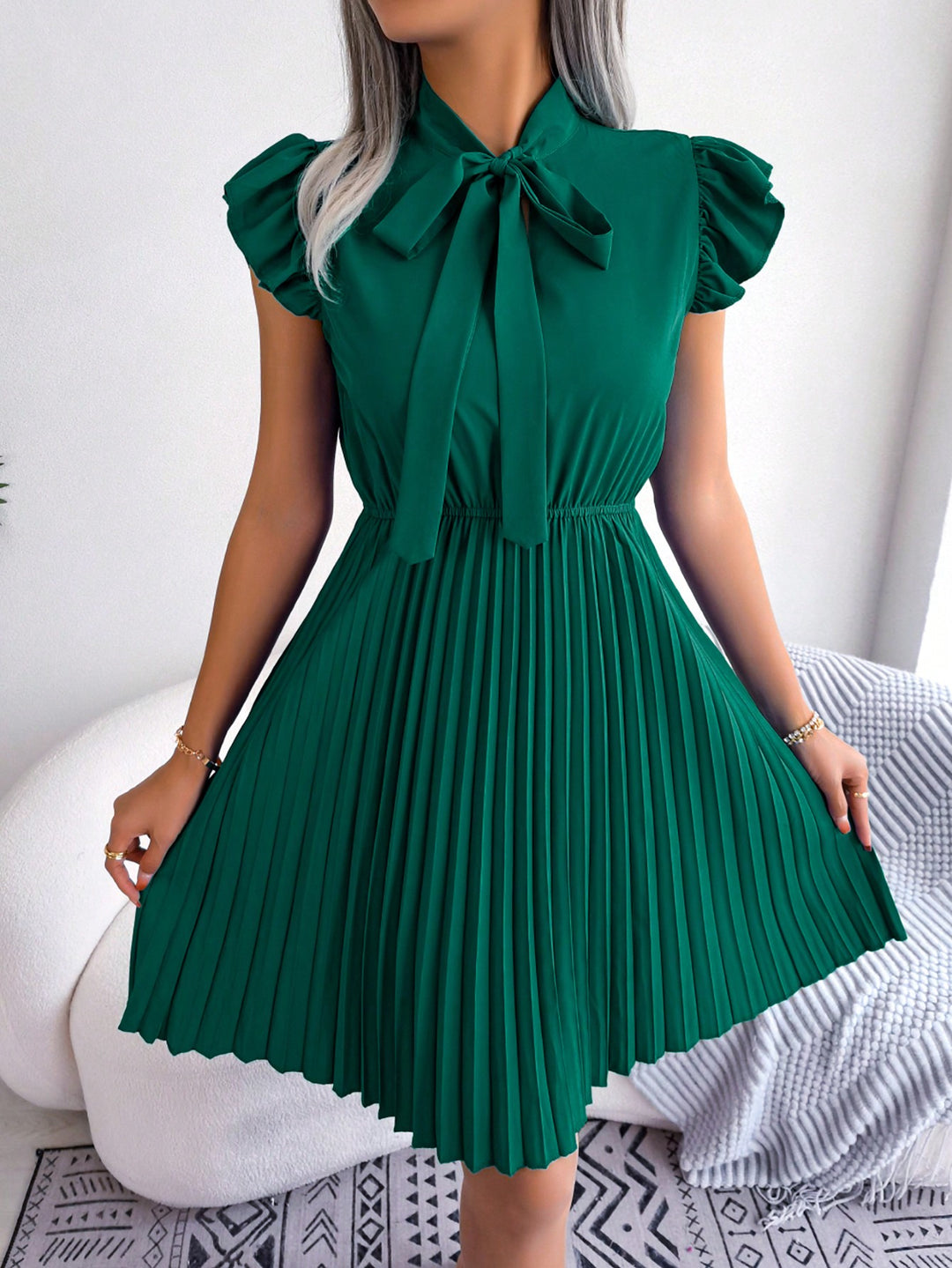 Rochie midi SHEIN, verde
