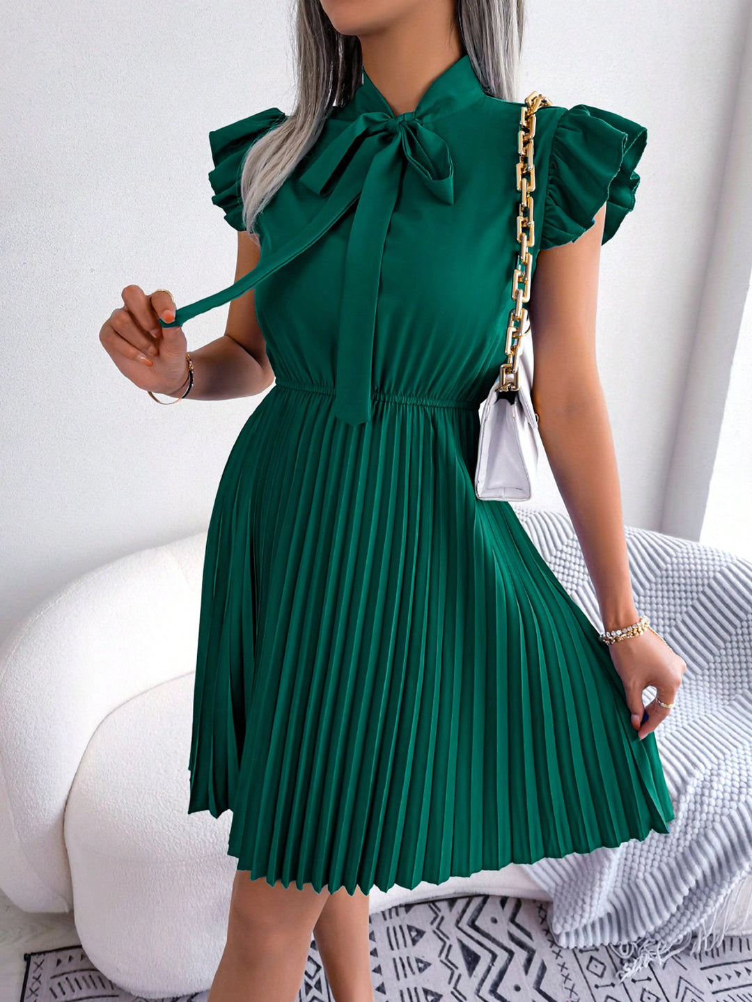 Rochie midi SHEIN, verde