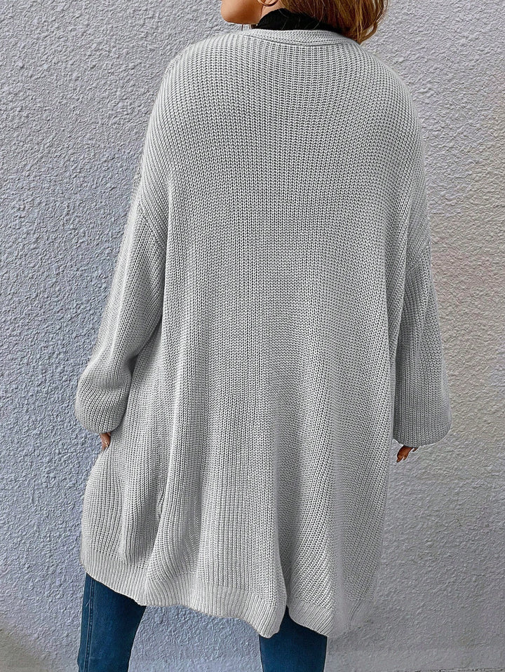 Cardigan lung SHEIN, gri