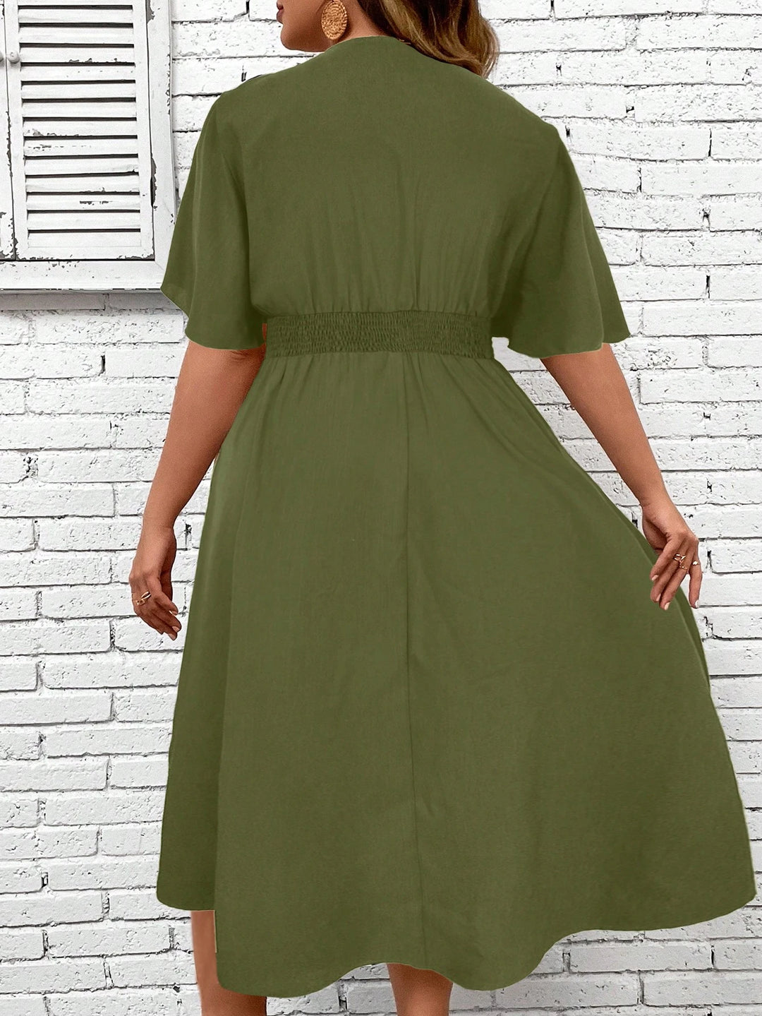 Rochie midi SHEIN, verde