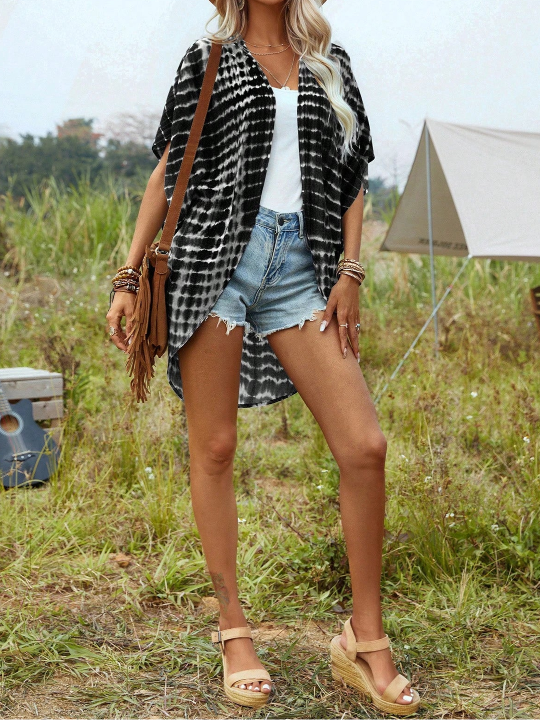 Cardigan Shein, mix culori