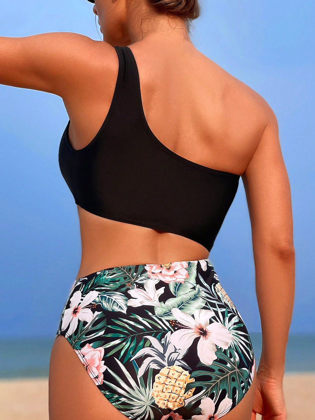 Costum de baie SHEIN, mix culori