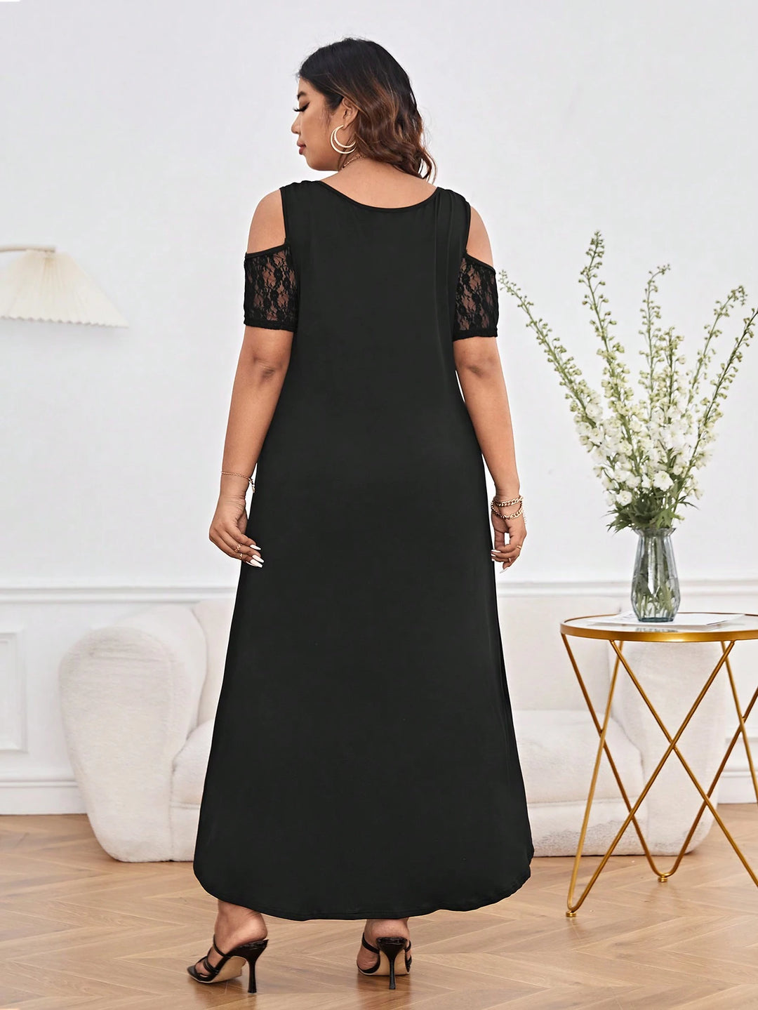 Rochie maxi SHEIN, negru