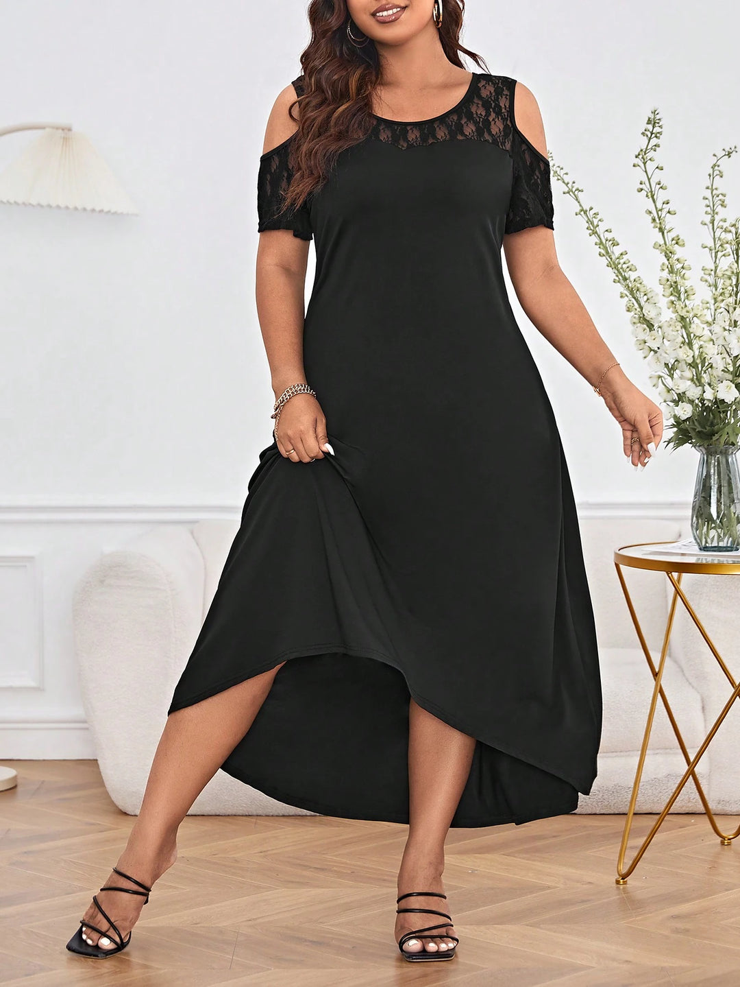 Rochie maxi SHEIN, negru