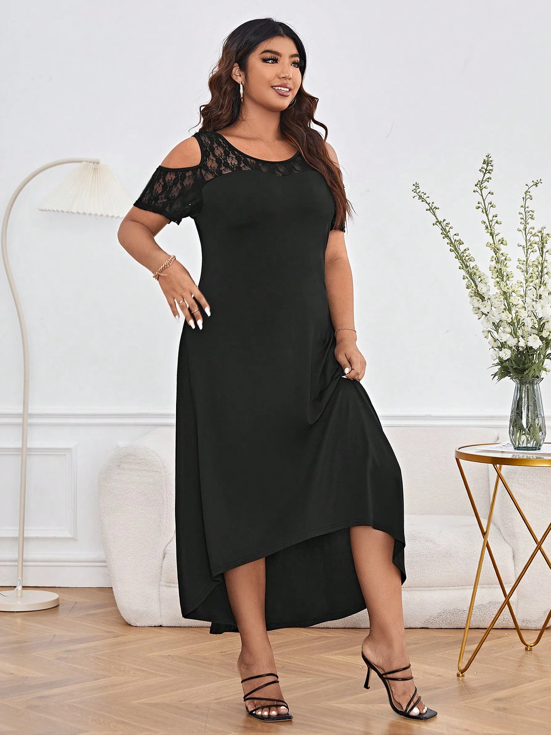 Rochie maxi SHEIN, negru