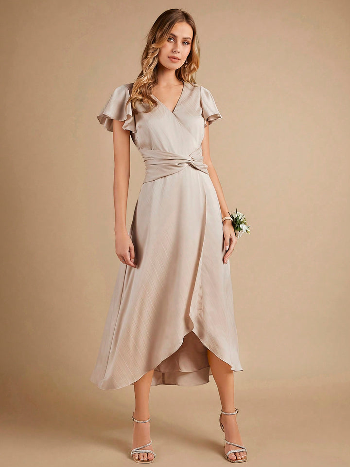 Rochie midi SHEIN, bej