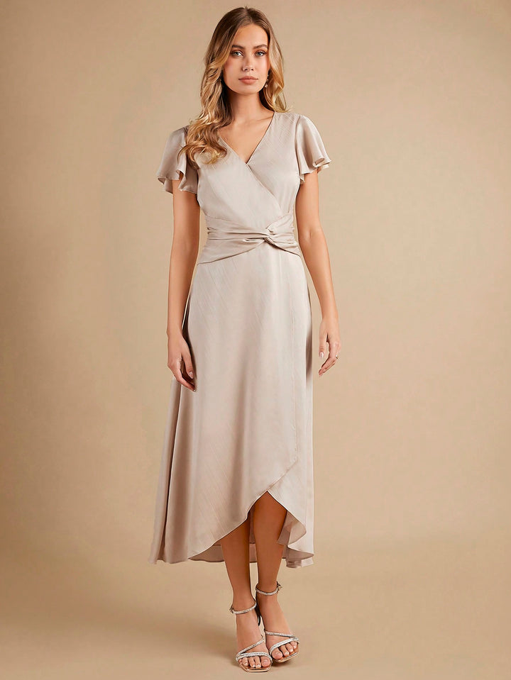 Rochie midi SHEIN, bej