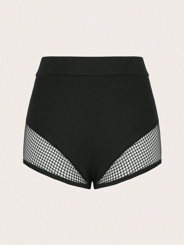 Pantaloni scurți SHEIN, negru