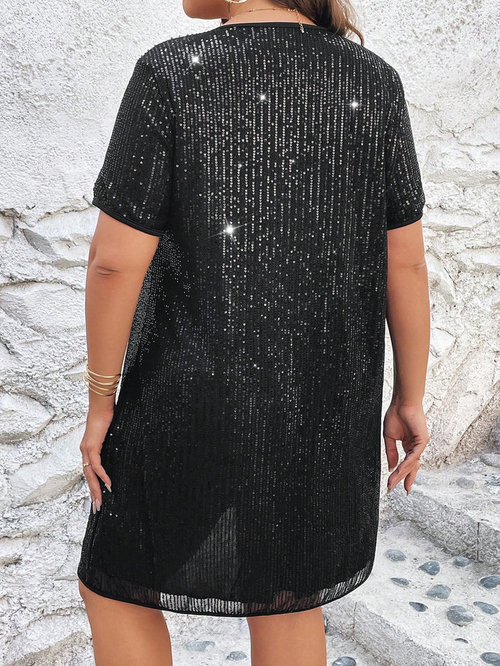 Rochie mini Shein Curve+, negru