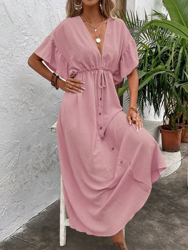 Rochie midi SHEIN, roz