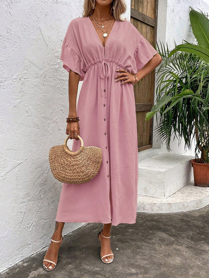 Rochie midi SHEIN, roz