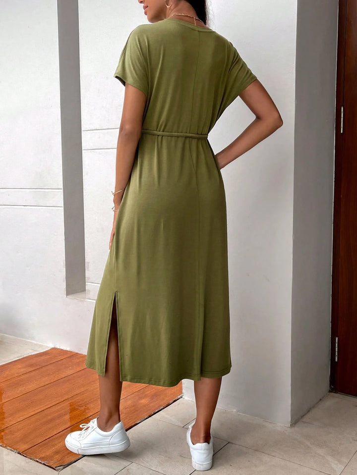 Rochie midi SHEIN, verde
