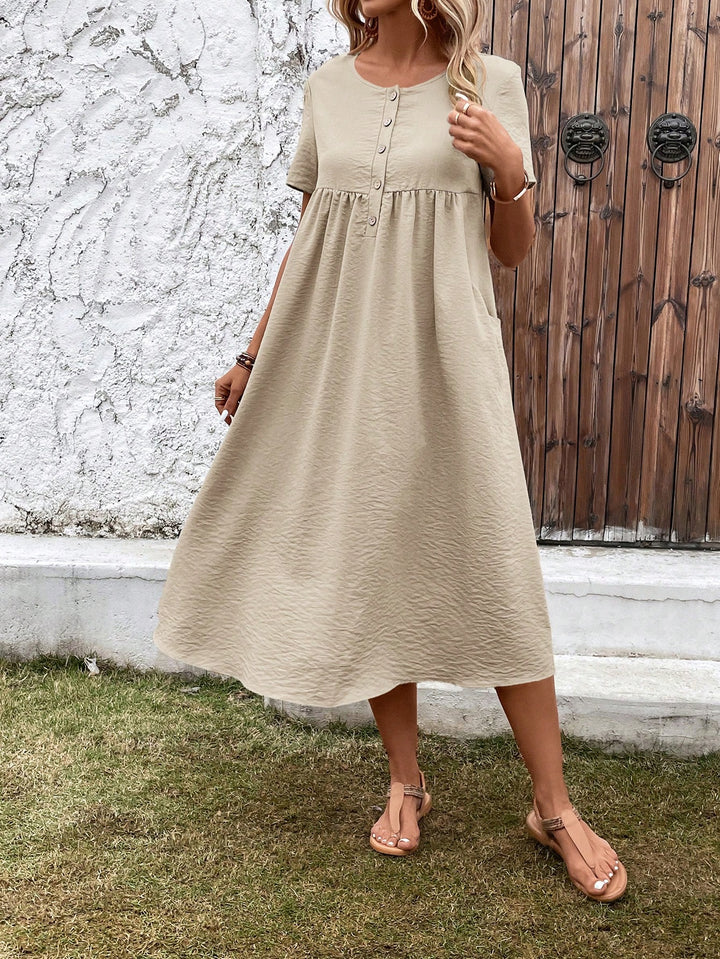 Rochie maxi SHEIN, bej