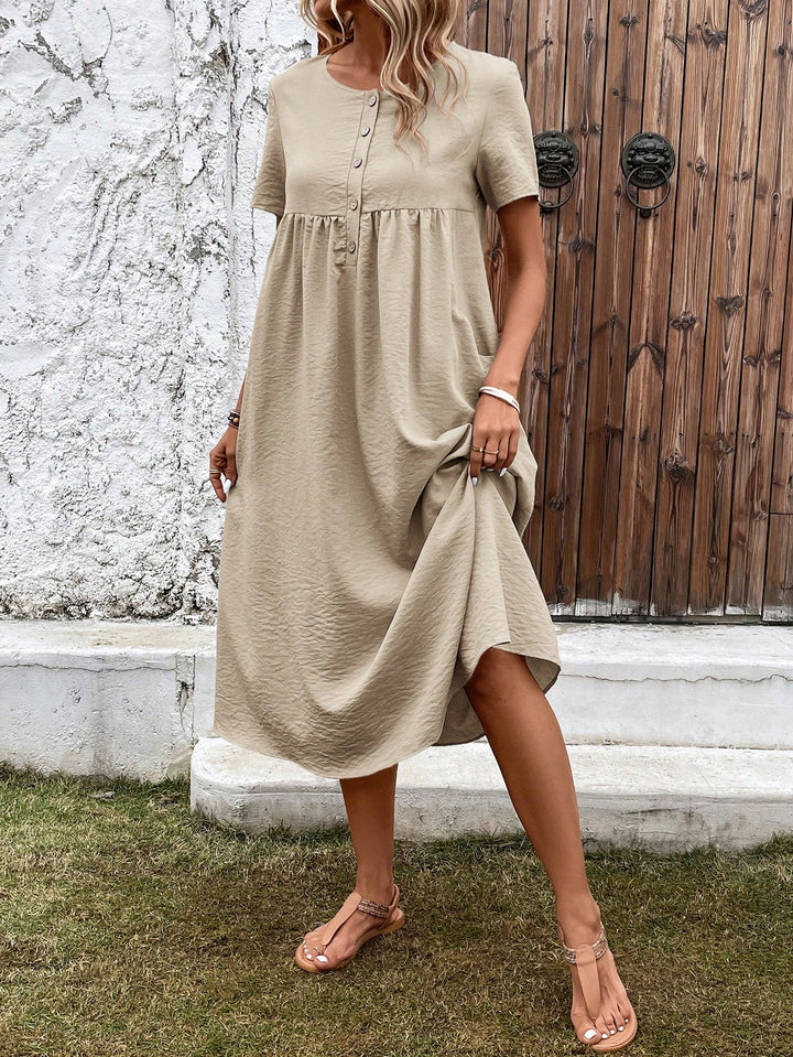 Rochie maxi SHEIN, bej