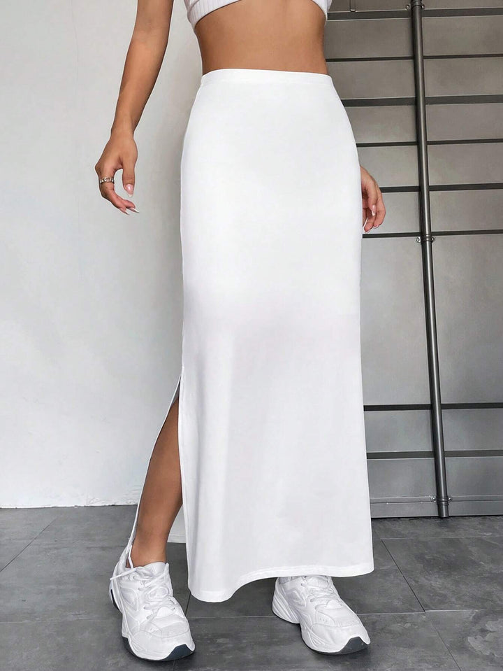 SHEIN Maxi szoknya, fehér