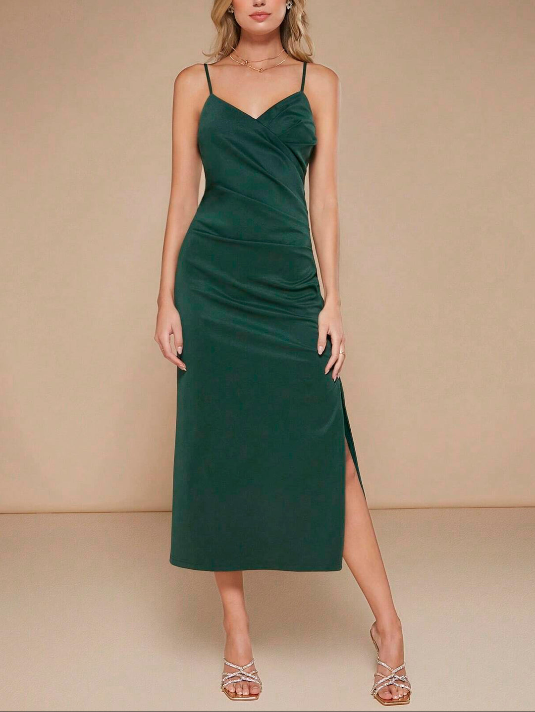 Rochie midi SHEIN, verde