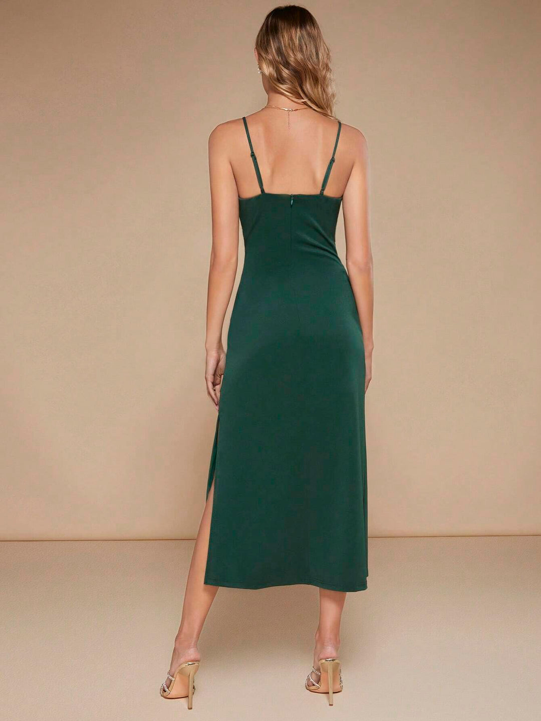 Rochie midi SHEIN, verde