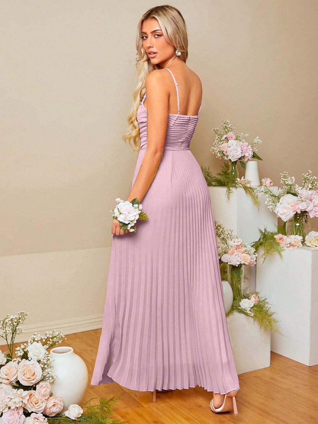 Rochie maxi SHEIN, roz