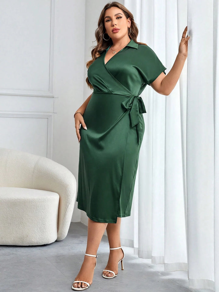 Rochie midi SHEIN, verde