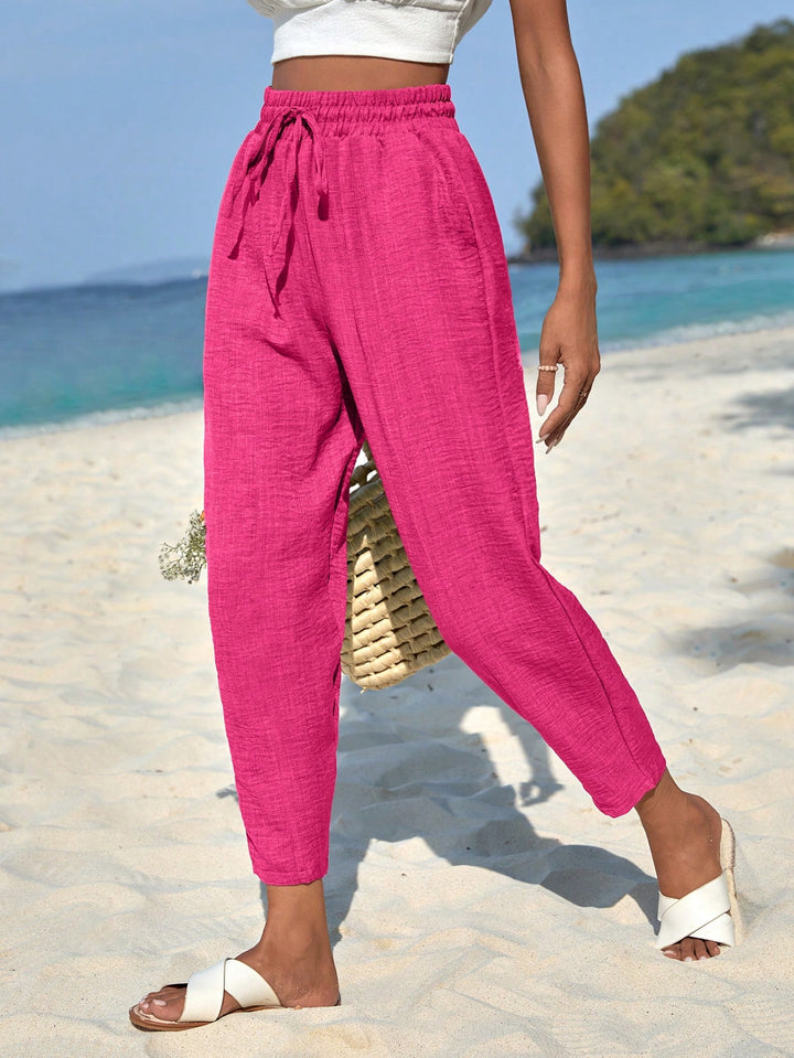Pantaloni SHEIN, roz