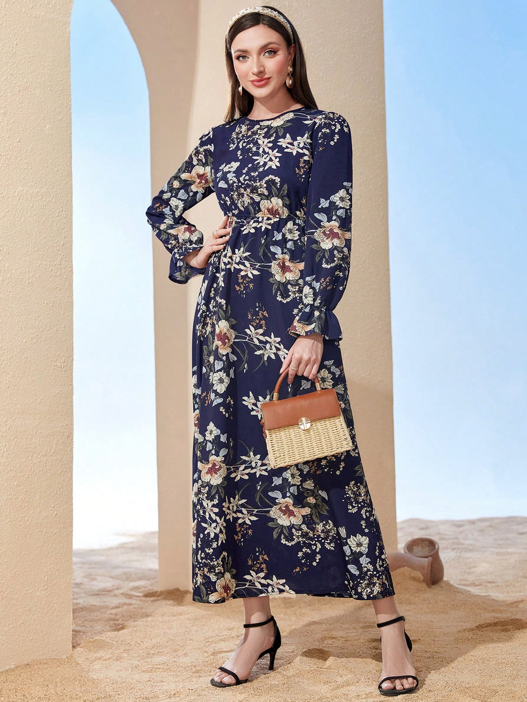 Rochie midi SHEIN, mix culori