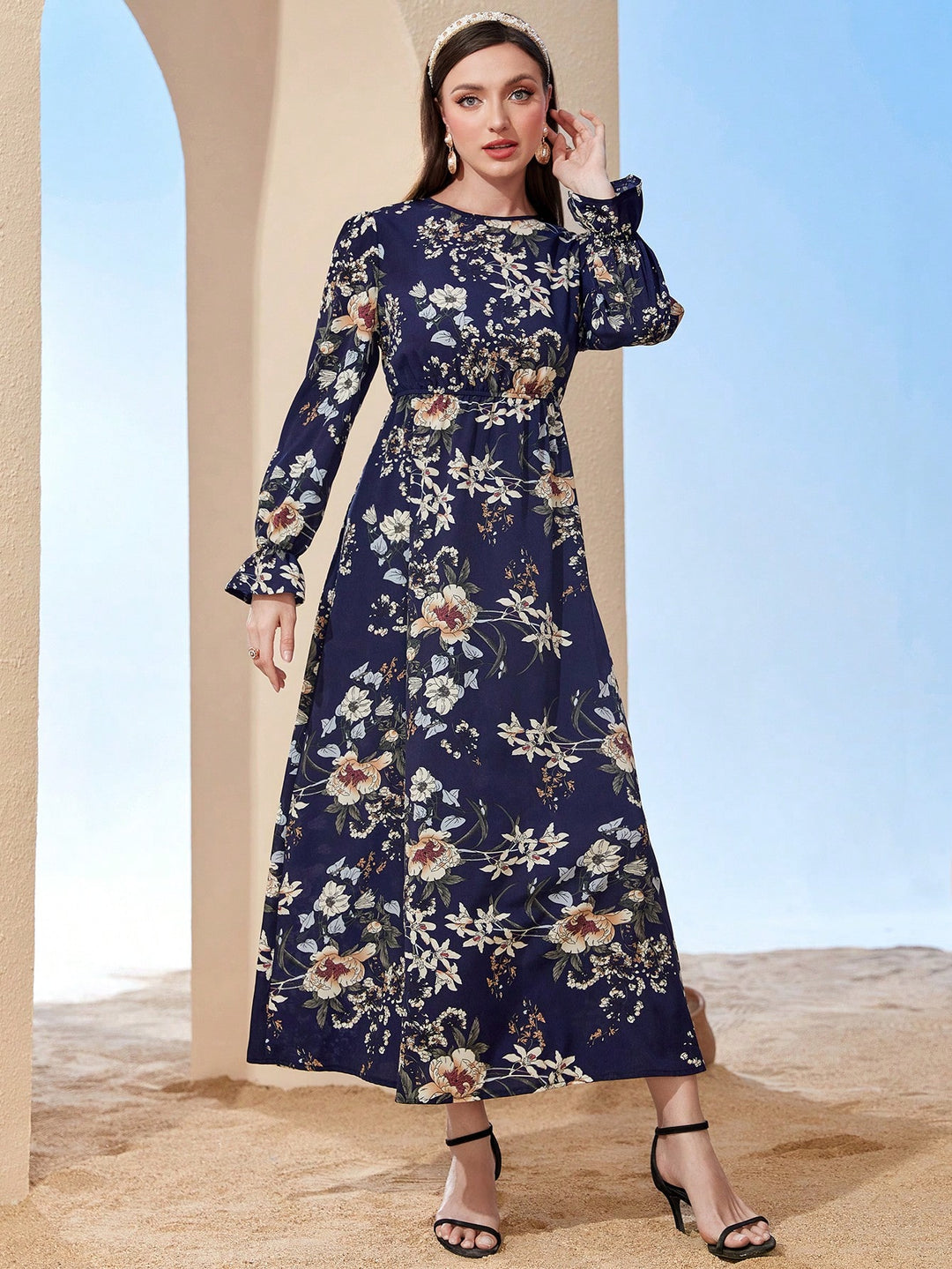 Rochie midi SHEIN, mix culori