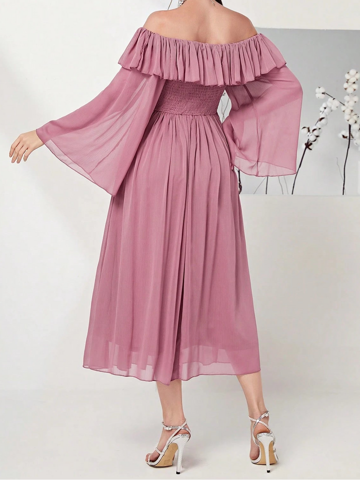 Rochie midi SHEIN, roz