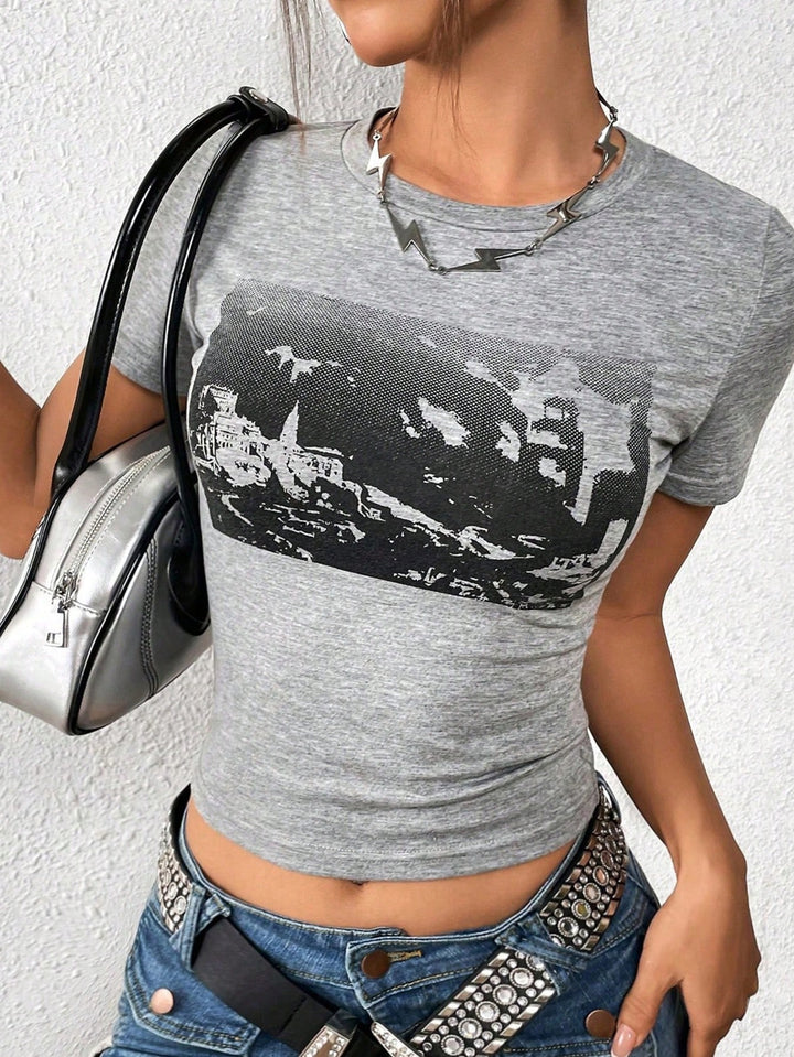 Tricou SHEIN, gri