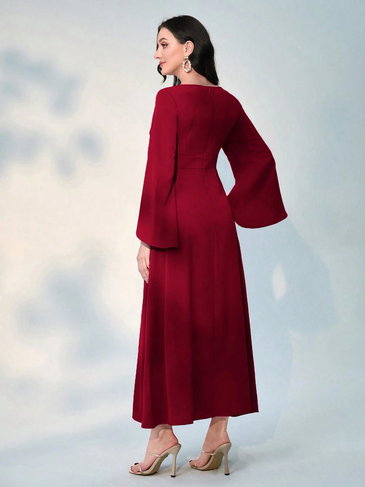 Shein maxi ruha, piros