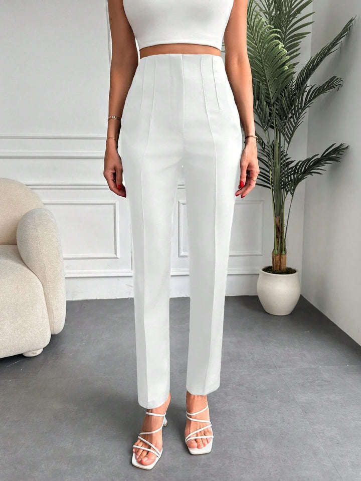 Pantaloni SHEIN, alb