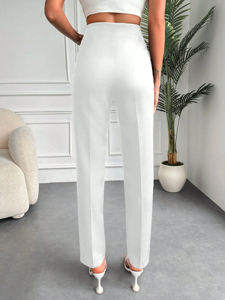 Pantaloni SHEIN, alb