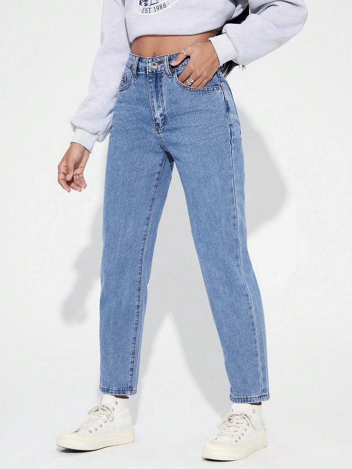 Jeans SHEIN, albstru