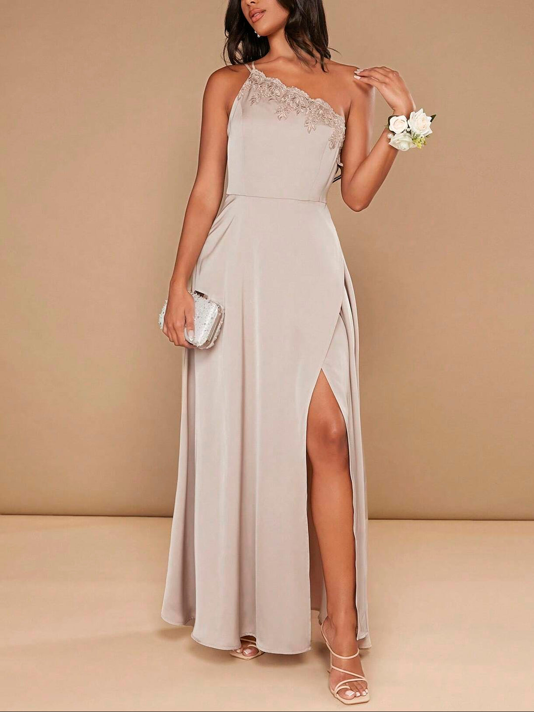 Rochie maxi SHEIN, bej