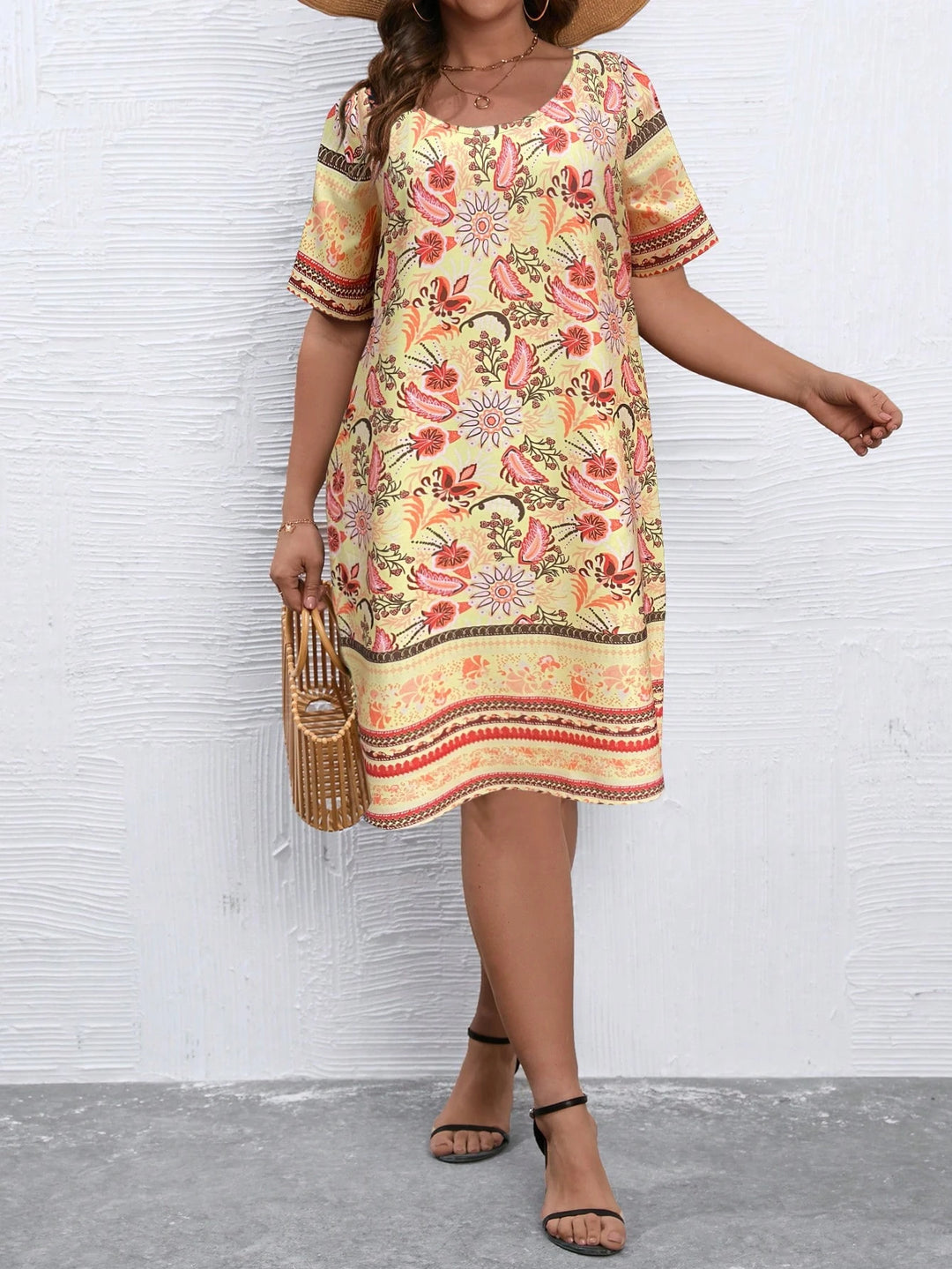 Rochie midi SHEIN, mix culori