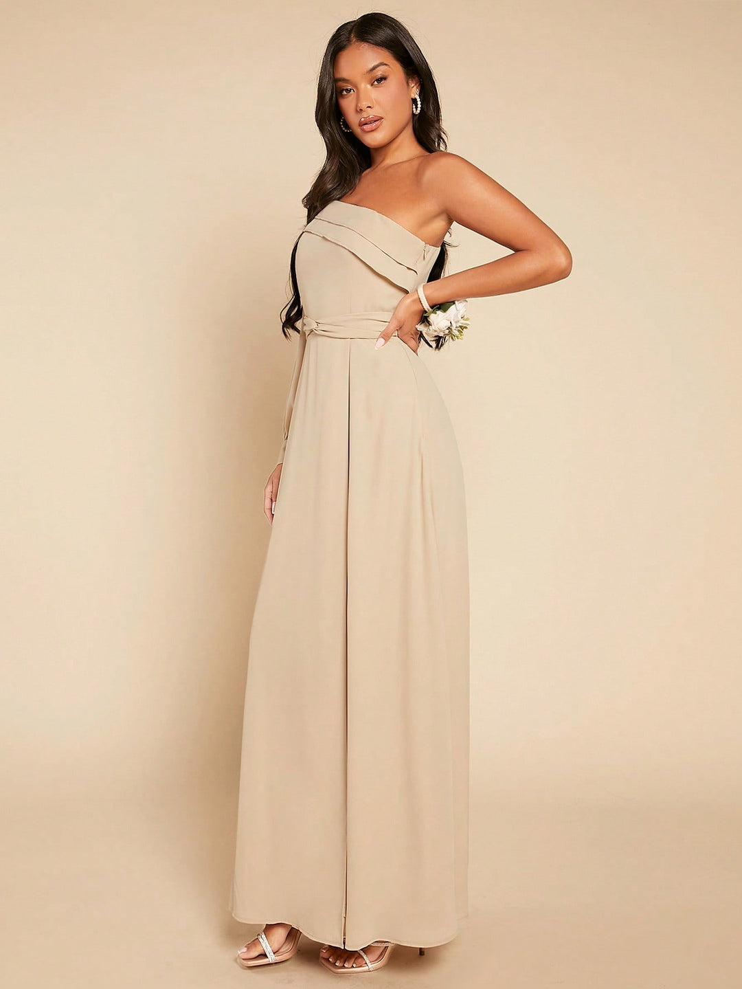 Rochie maxi  SHEIN, bej