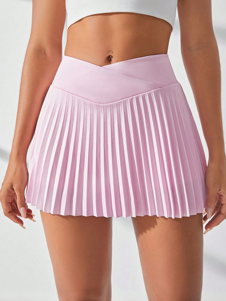 Fustă-pantalon SHEIN, roz
