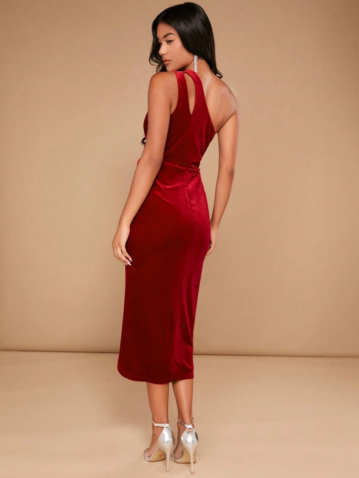 Rochie midi SHEIN, roșu