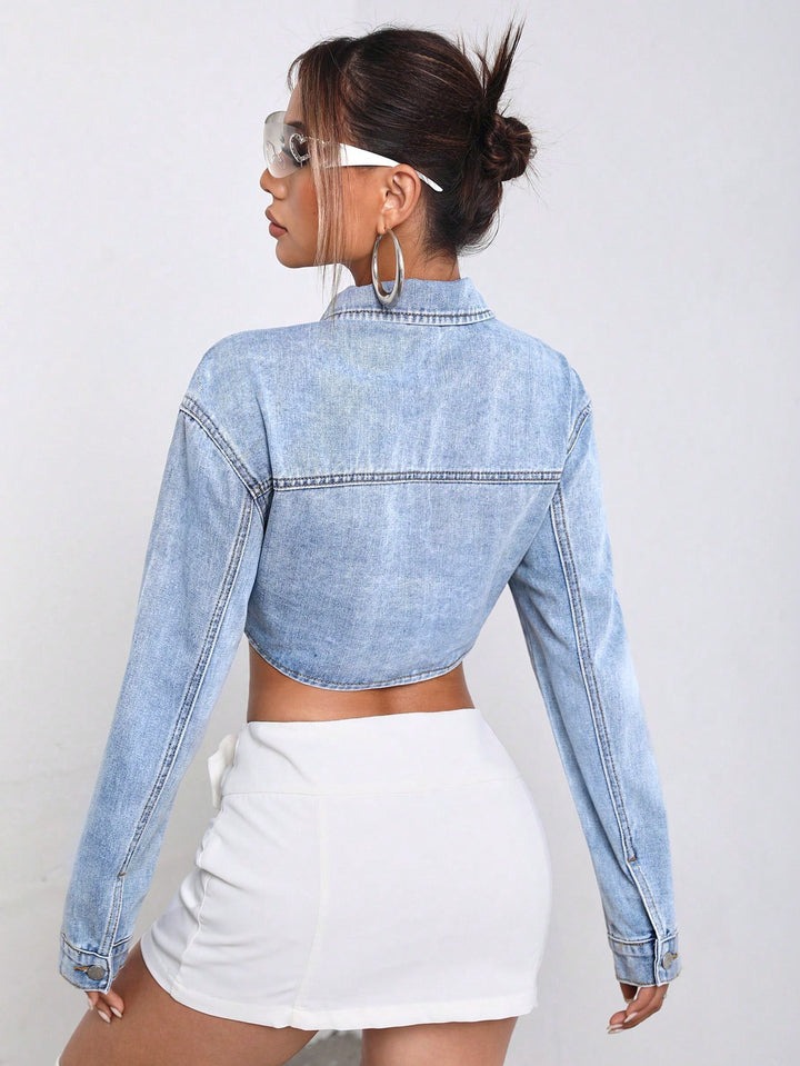 SHEIN Jacket, Blue