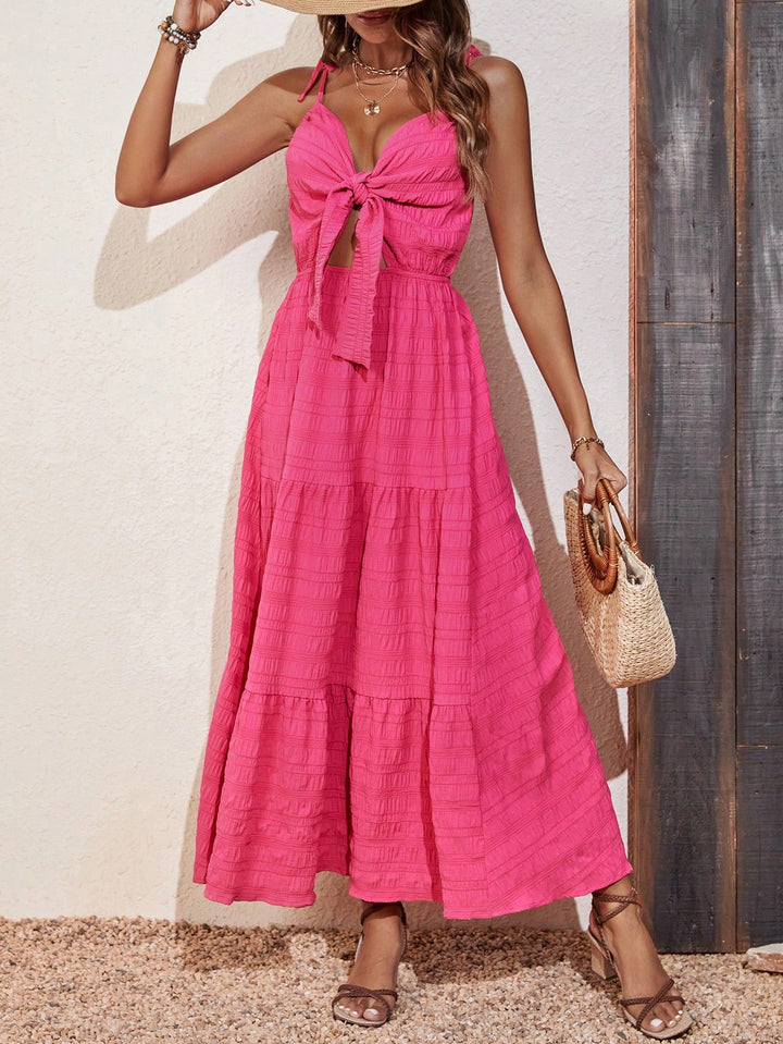 Rochie maxi SHEIN, roz