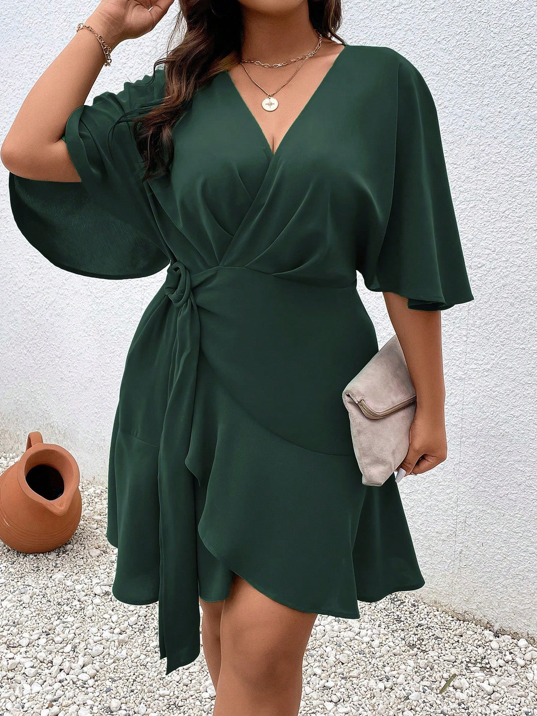 Rochie mini SHEIN, verde
