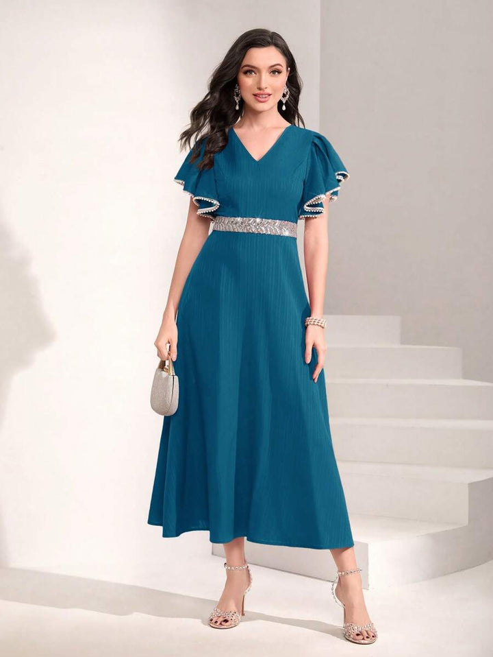 Rochie maxi SHEIN, albastru