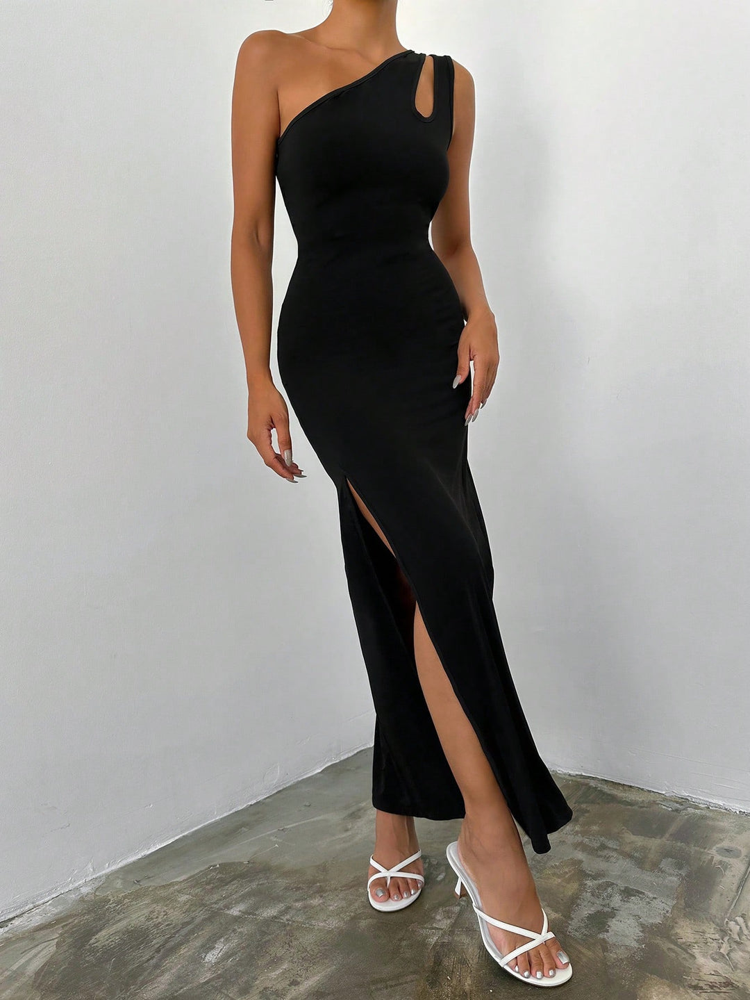 SHEIN maxi ruha, fekete