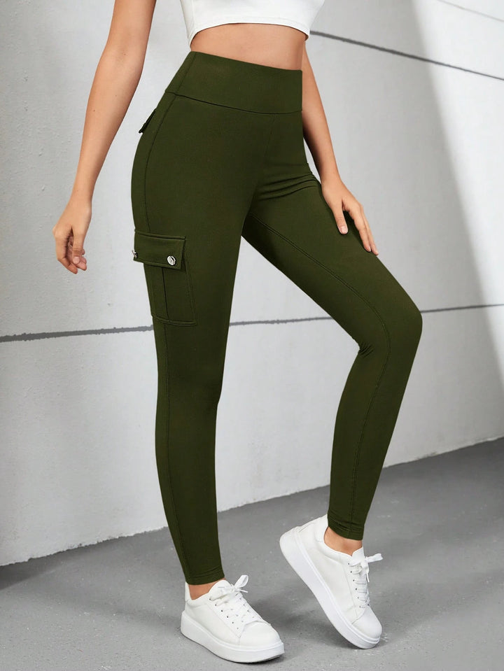SHEIN leggings, khaki